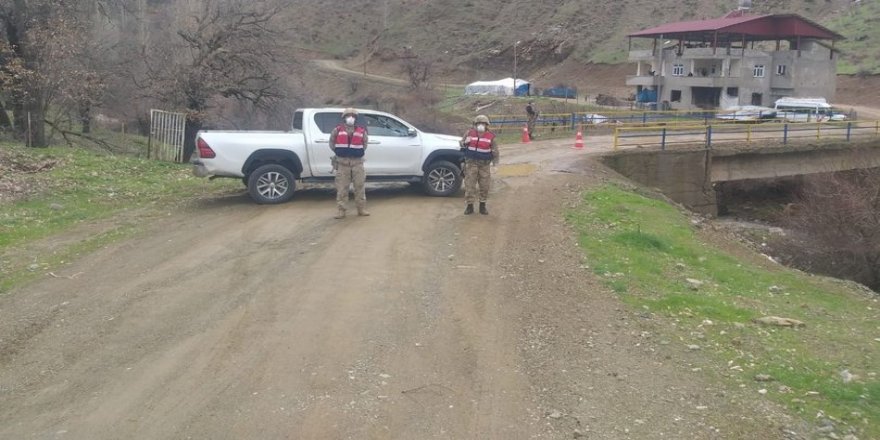 Siirt'te bir mezra karantinaya alındı