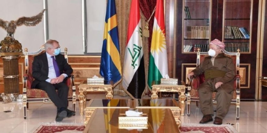 Başkan Barzani'den Kürtlere desteğinden ötürü İsveç'e teşekkür