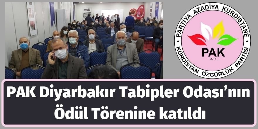 PAK Diyarbakır Tabipler Odası’nın Ödül Törenine katıldı