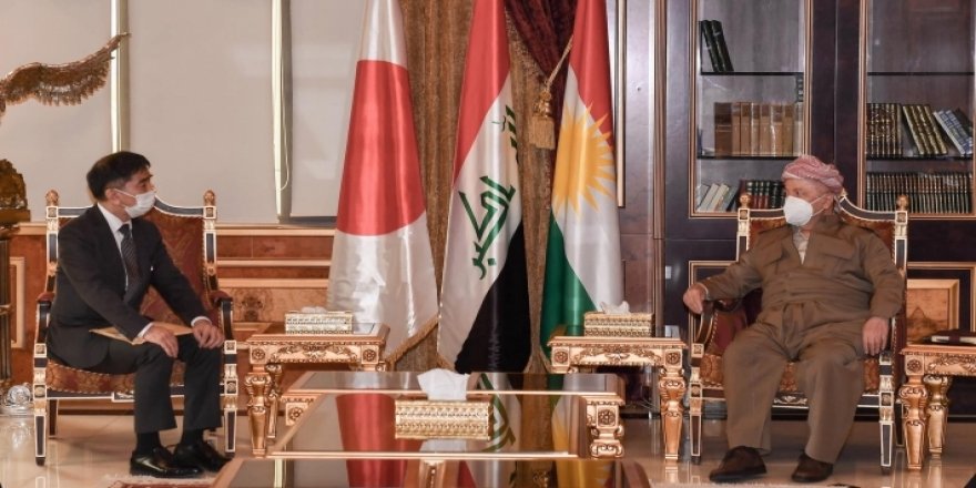  Başkan Barzani Japonya’nın Bağdat Büyükelçisi’ni kabul etti