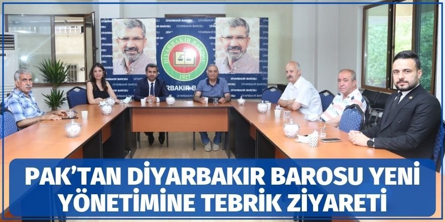 PAK’tan Diyarbakır Barosu yeni yönetimine tebrik ziyareti