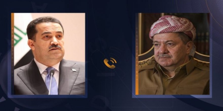 Başkan Barzani'den Irak'ın yeni başbakanı Sudani'ye tebrik