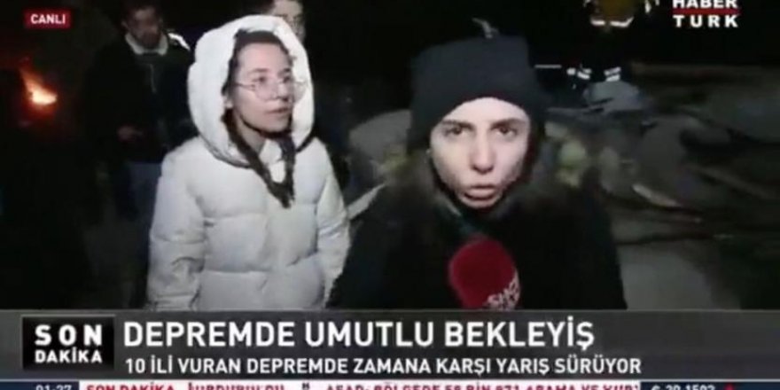 Show TV muhabiri 'Ekipler asla gelmiyor' diyen depremzededen mikrofonu çekip uzaklaştı