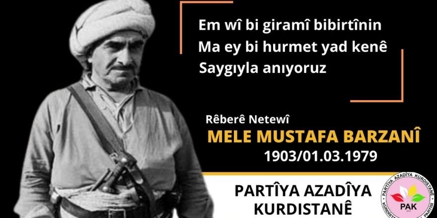 Molla Mustafa Barzani’nin yaşamı, Kürdistan özgürlük mücadelesinin kısa bir özetidir