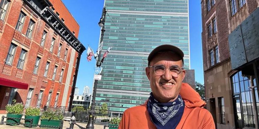 Kürt aktivist Kani Xulam, New York'taki Birleşmiş Milletler Genel Merkezi'ne ulaştı