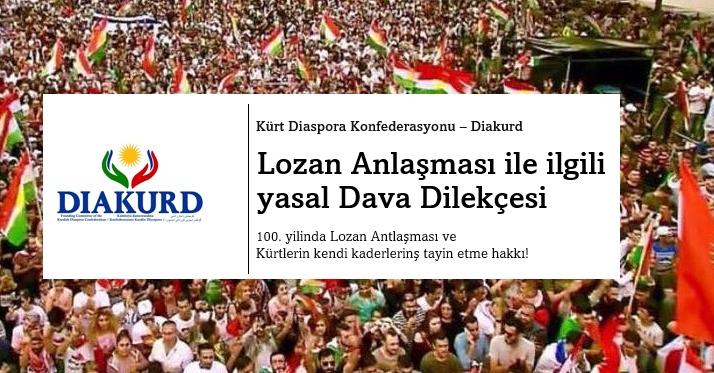 Lozan Anlaşması ile ilgili yasal Dava Dilekçesi