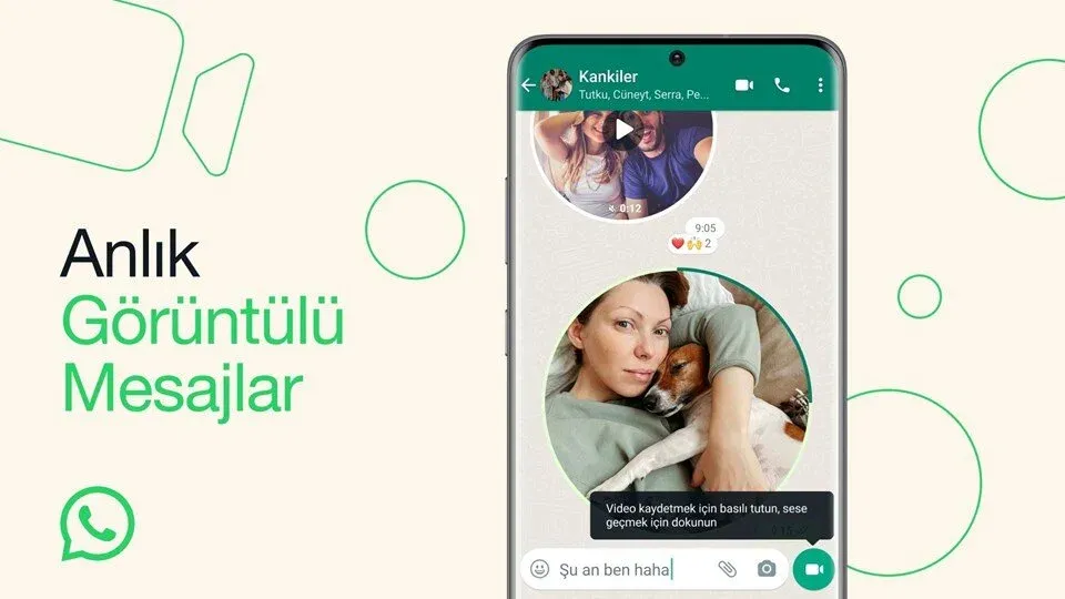 WhatsApp yeni özelliğini tanıttı: Görüntülü mesajlar