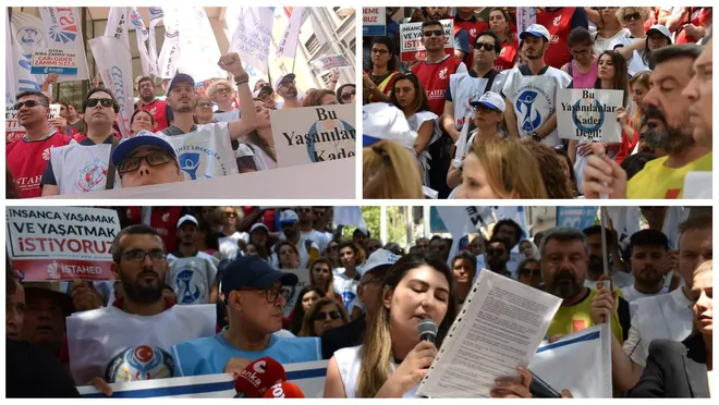 İş bırakma eylemi: Sağlık emekçileri alanlara indi