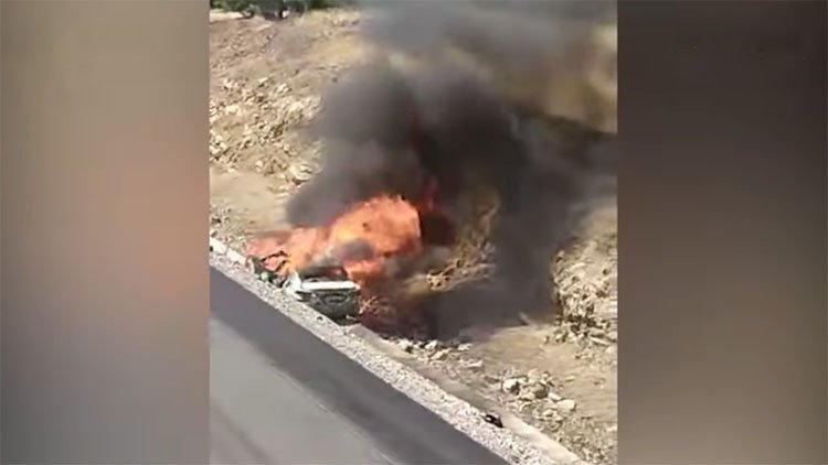 Süleymaniye'de SİHA'lar yine bir aracı hedef aldı