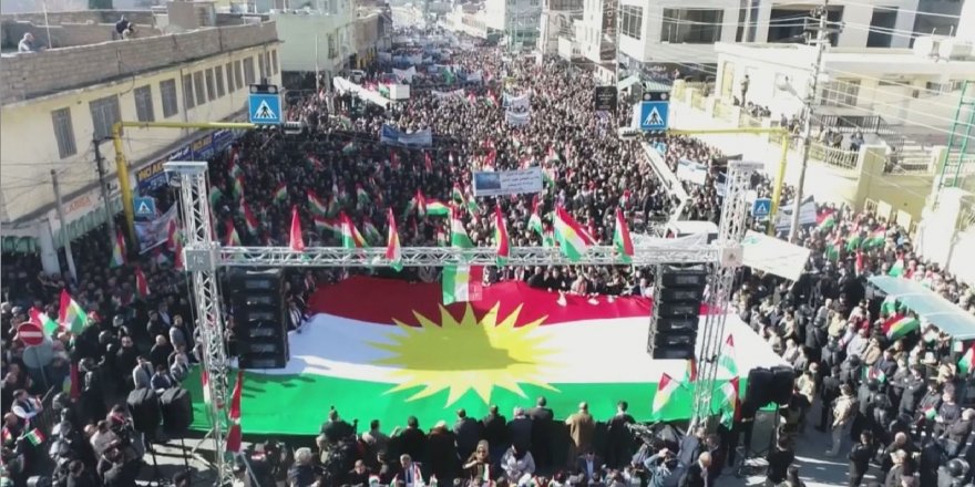 Duhok'ta İran protestosu