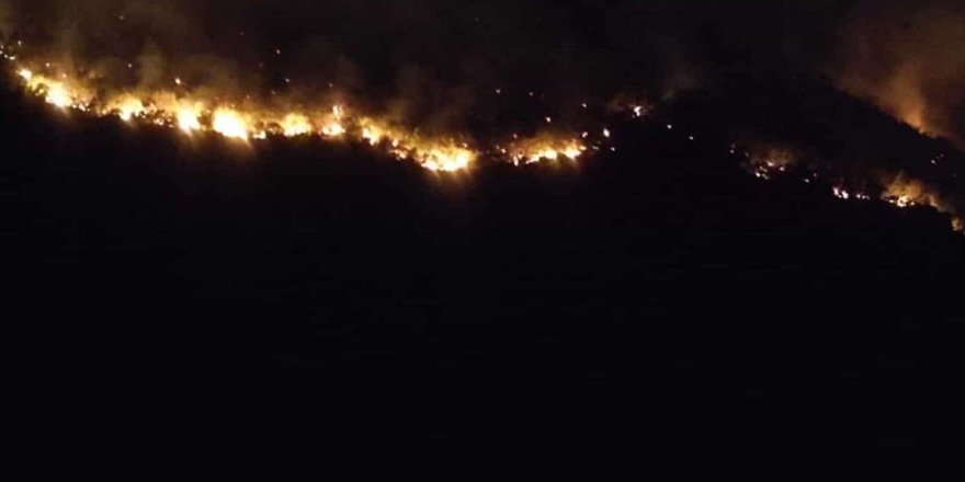 Türk ordusu bombaladı: Amedi'ye bağlı köyde yangın çıktı