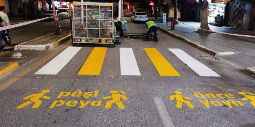 Van’da da Kürtçe ve Türkçe uyarı yazıları yollara eklendi