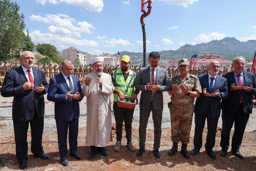 Diyanet İşleri Başkanı, Dersim'de cami temeli attı