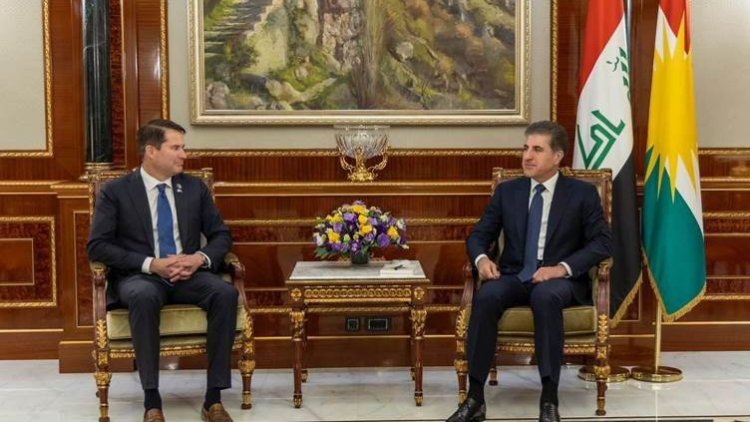 Neçirvan Barzani, ABD Kongre üyesi Seth Moulton’u kabul etti