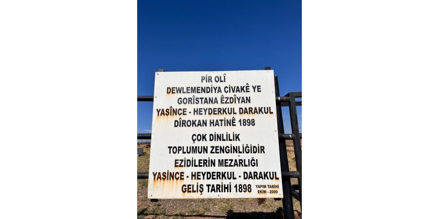 Bismil Belediyesi, İlçede bulunan Ezidi mezarlığına sahip çıktı