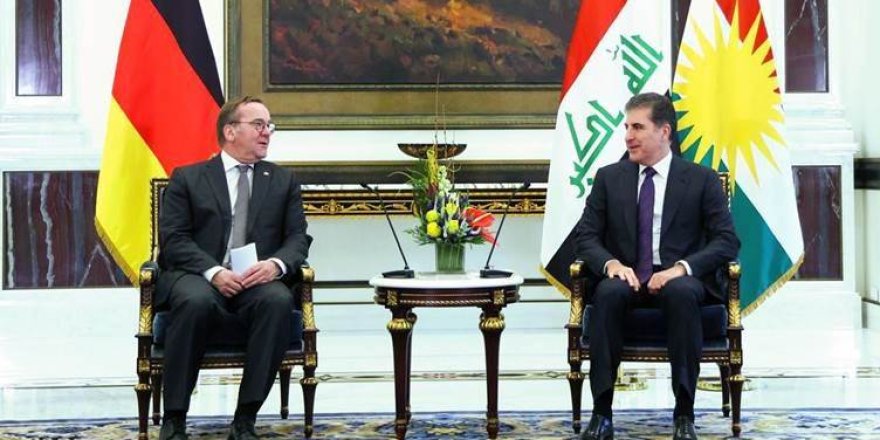 Neçirvan Barzani, Almanya Savunma Bakanı Pistorius ile görüştü