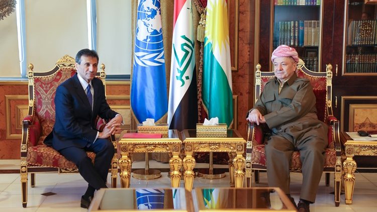 Başkan Barzani BM Irak Temsilcisi'yle Suriye'deki durumu görüştü