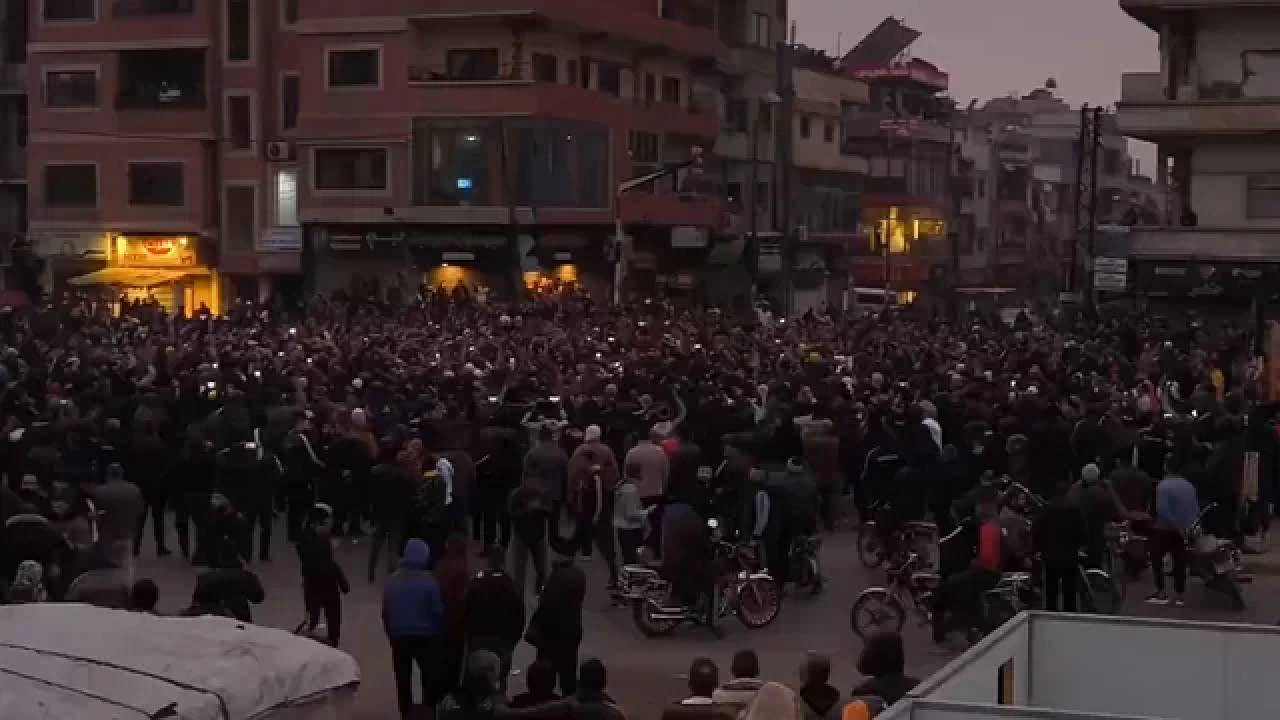 Suriye'de Hristiyanların ardından Alevilerden kitlesel protesto