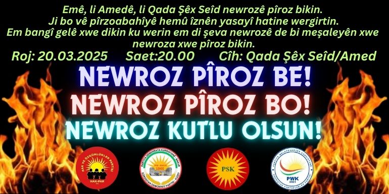 Diyarbakır’da Newroz için meşaleli kutlama çağrısı