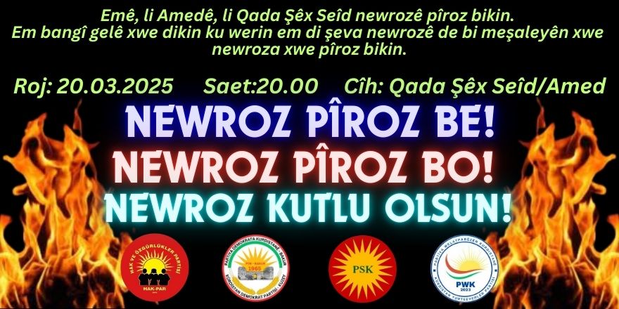 Diyarbakır’da Newroz için meşaleli kutlama çağrısı