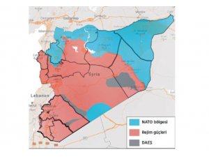 ABD haritası Kuzey Suriye'yi NATO alanı olarak gösterdi